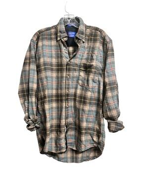 Pendleton Fireside Shirt Men’s M MacInnes Tartan 100% Virgin Wool Plaid Flannel